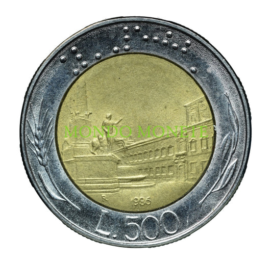 500 Lire 1986 Firma Piccola Monete Da Collezione