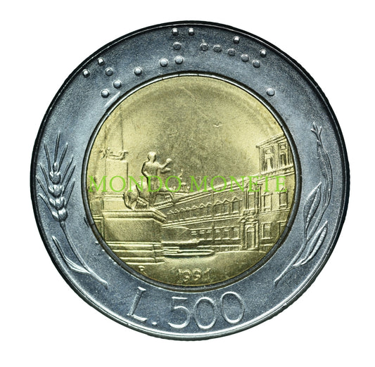 500 Lire 1991 Testa Piccola Monete Da Collezione