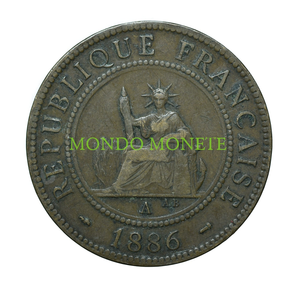 Indo - China 1 Centime 1886 Monete Da Collezione