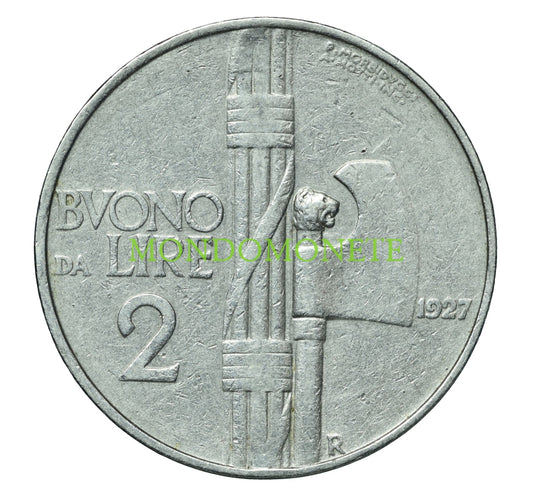 Italia 2 Lire 1927 Monete Da Collezione