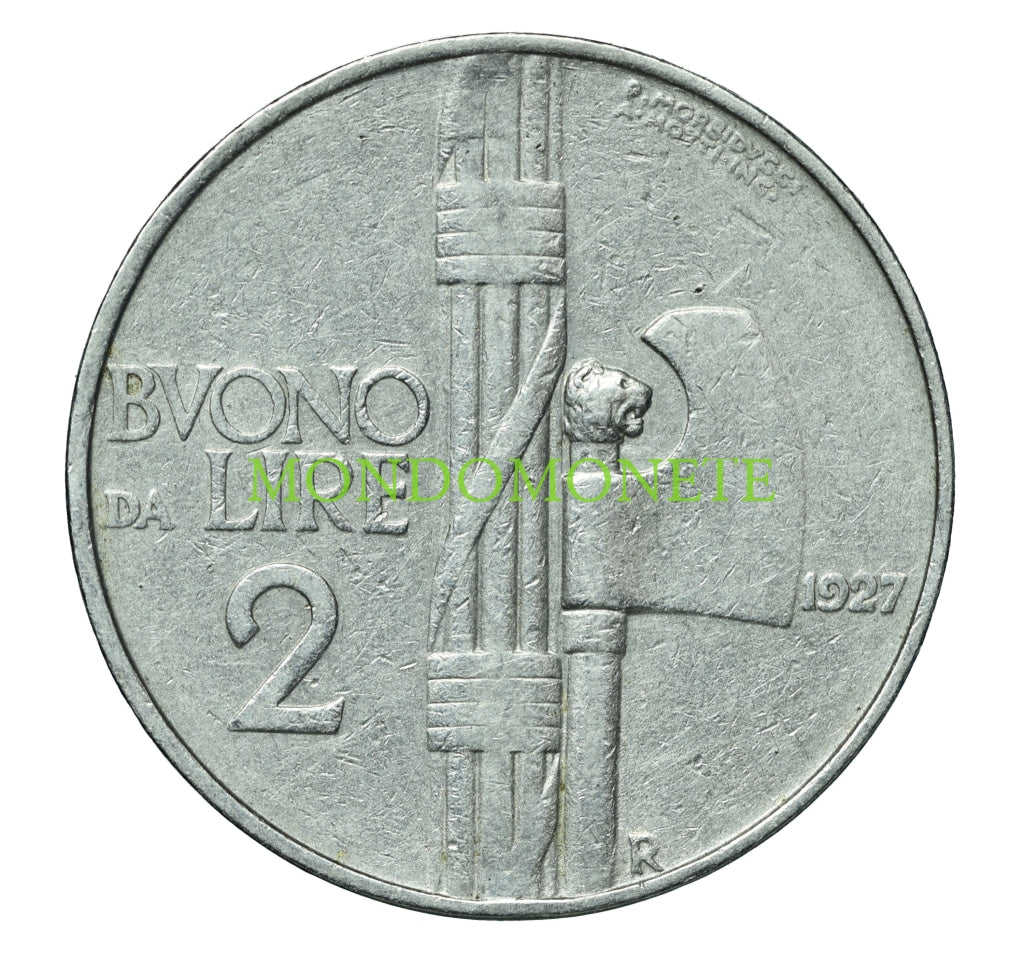 Italia 2 Lire 1927 Monete Da Collezione
