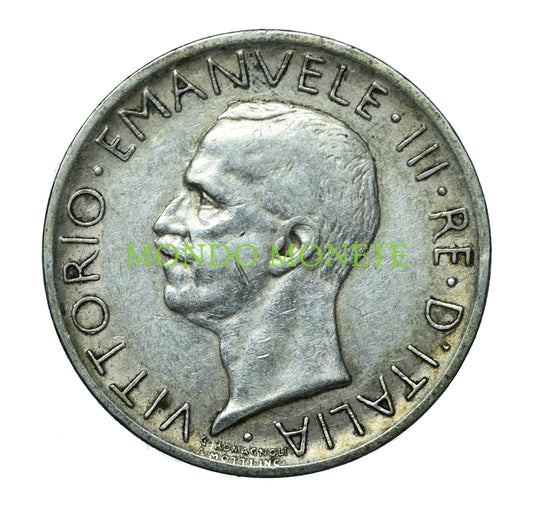 Italia 5 Lire 1928 2 Rosette Monete Da Collezione