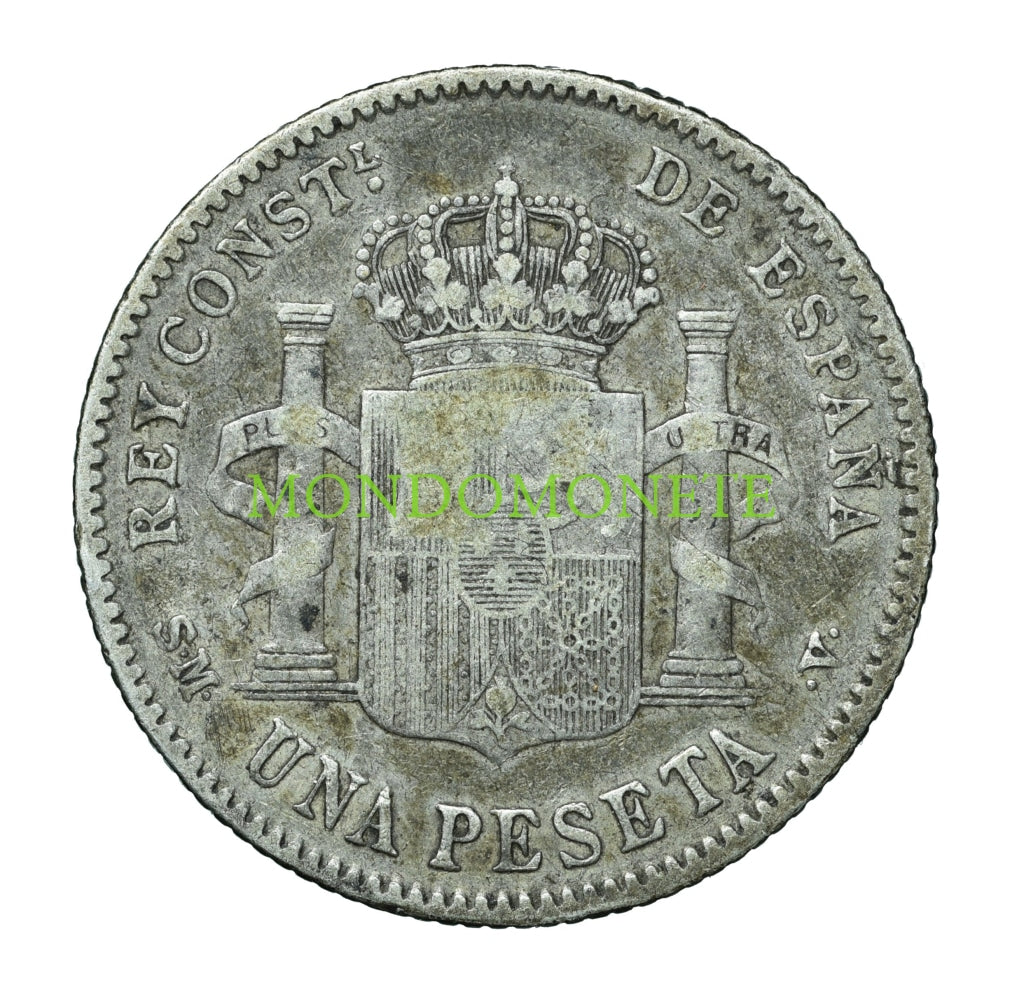 Spagna Una Peseta 1900 Monete Da Collezione