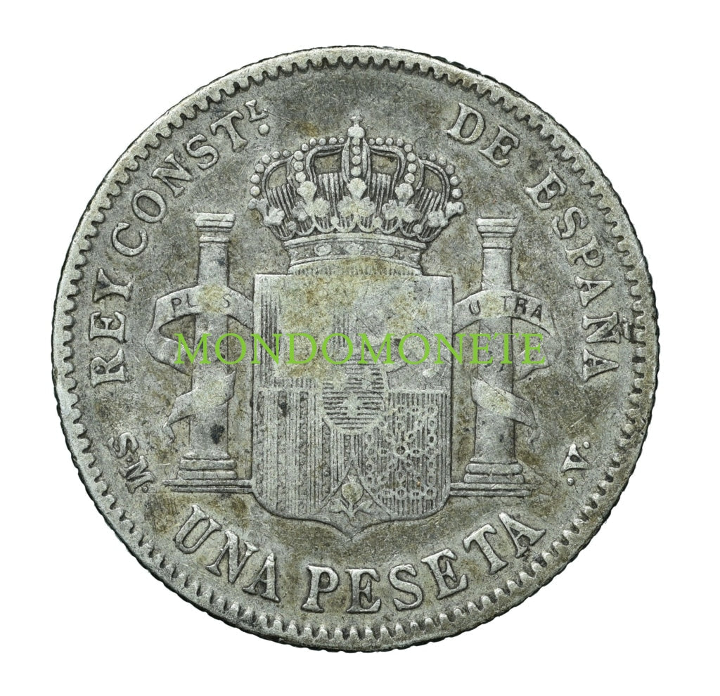 Spagna Una Peseta 1900 Monete Da Collezione