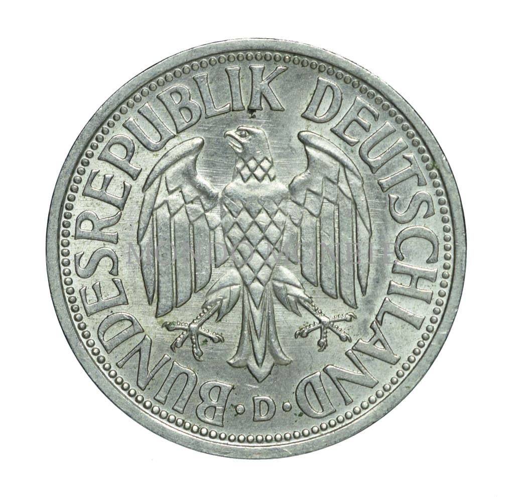 1 Deutsche Mark 1950 D Monete Da Collezione