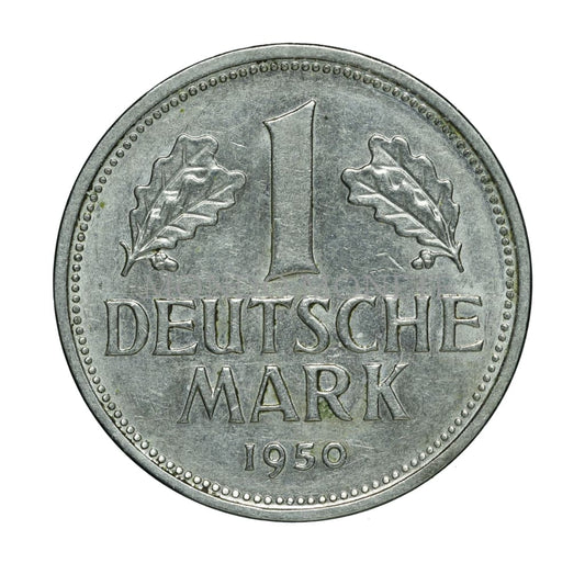 1 Deutsche Mark 1950 J Monete Da Collezione