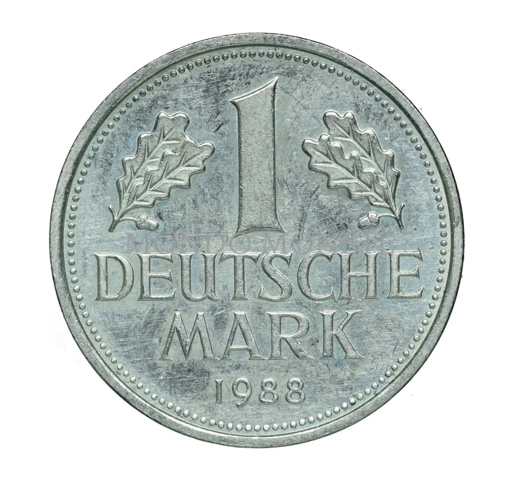 1 Deutsche Mark 1988 F Monete Da Collezione