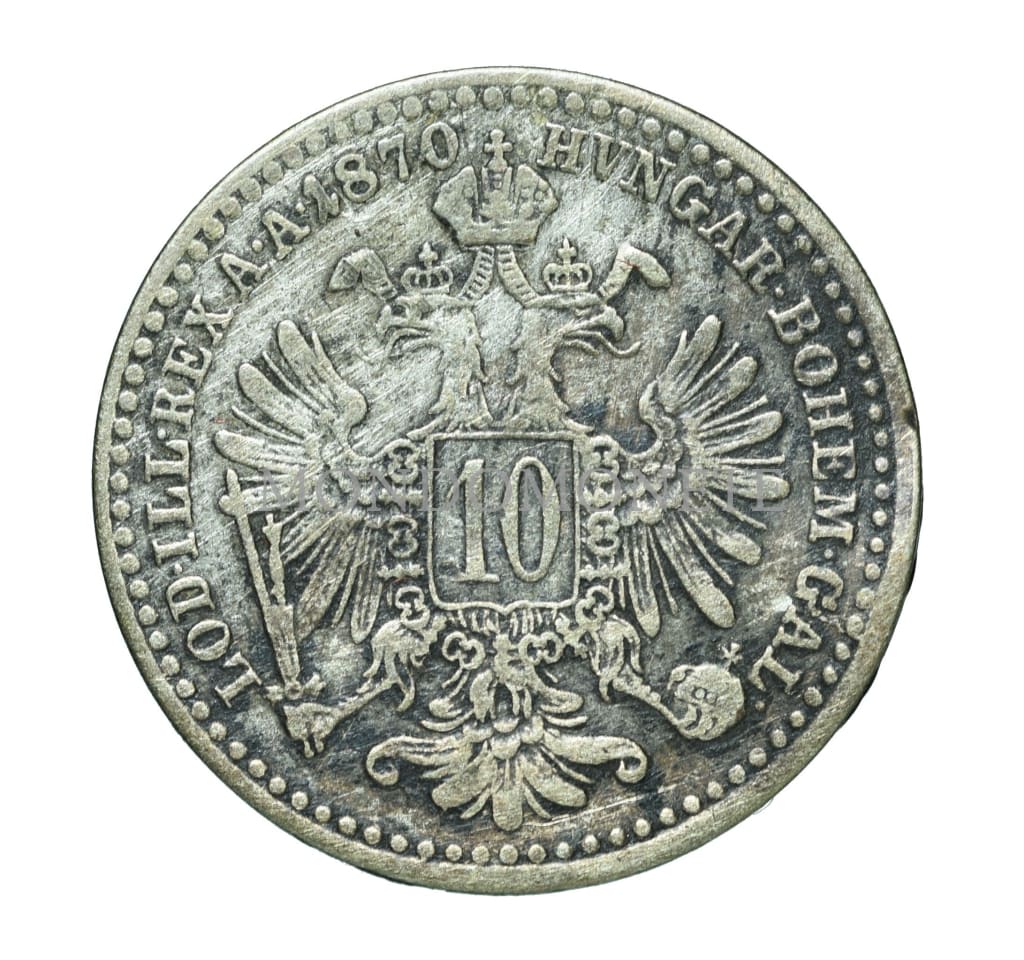 10 Kreuzer 1870 Austro - Ungheria Monete Da Collezione