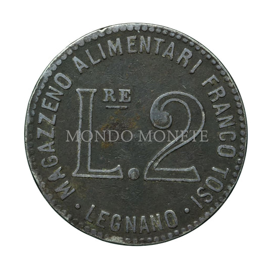 2 Lire Magazzeno Alimentari Franco Tosi Legnano Medaglie E Gettoni