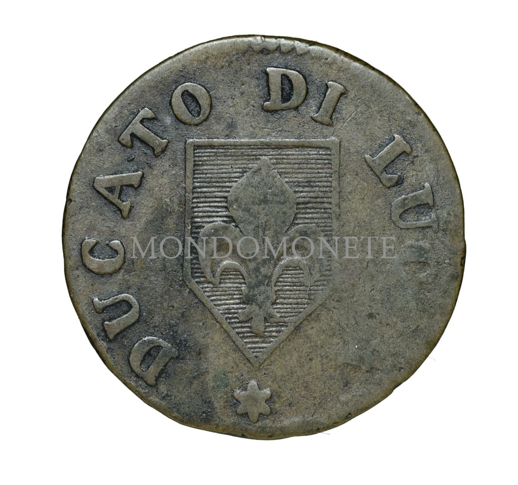 2 Quattrini 1826 Ducato Di Lucca Monete Da Collezione