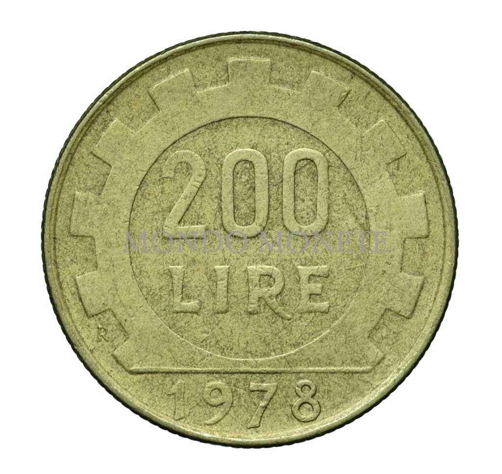 200 Lire 1978 Mezza Luna Monete Da Collezione