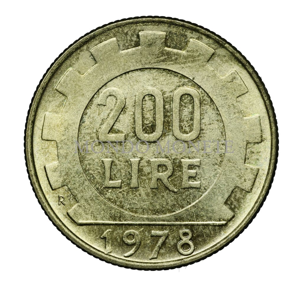 200 Lire 1978 Mezza Luna Sotto Al Collo Monete Da Collezione