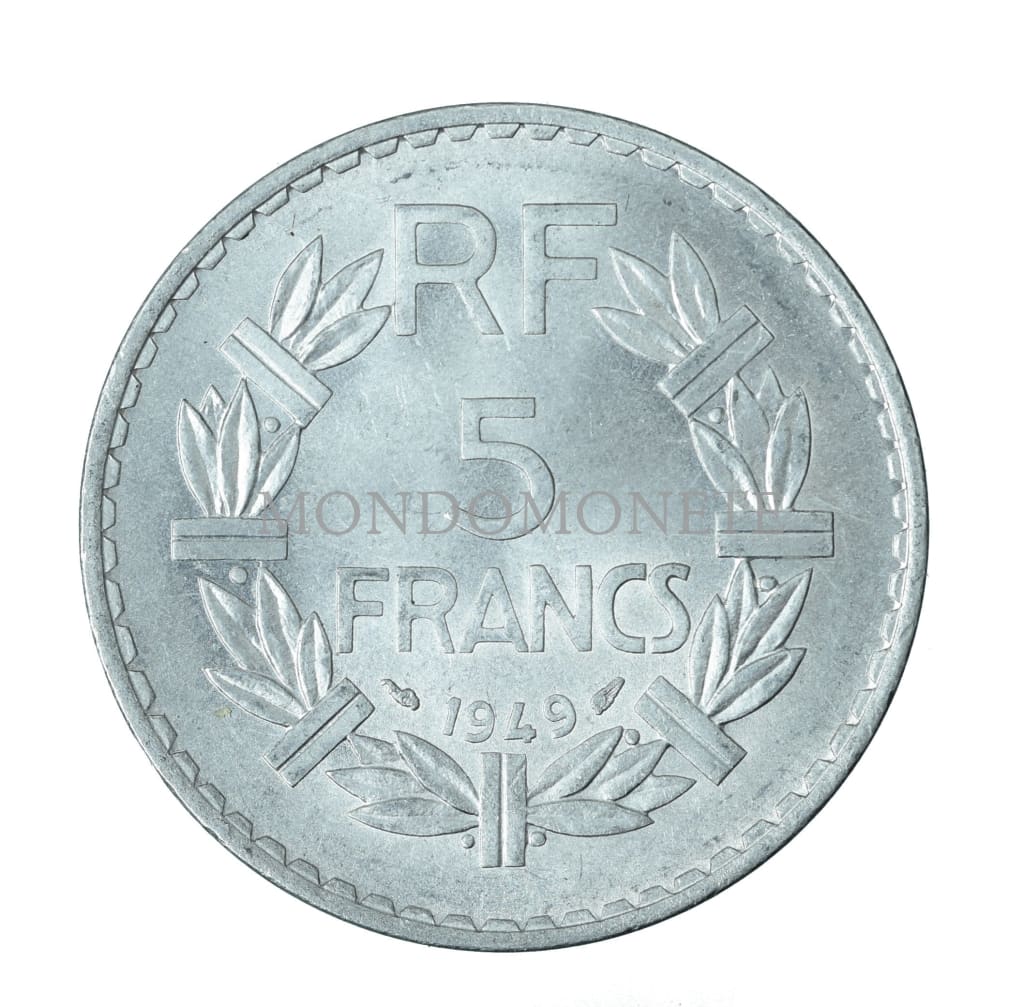 5 Francs 1949 Monete Da Collezione