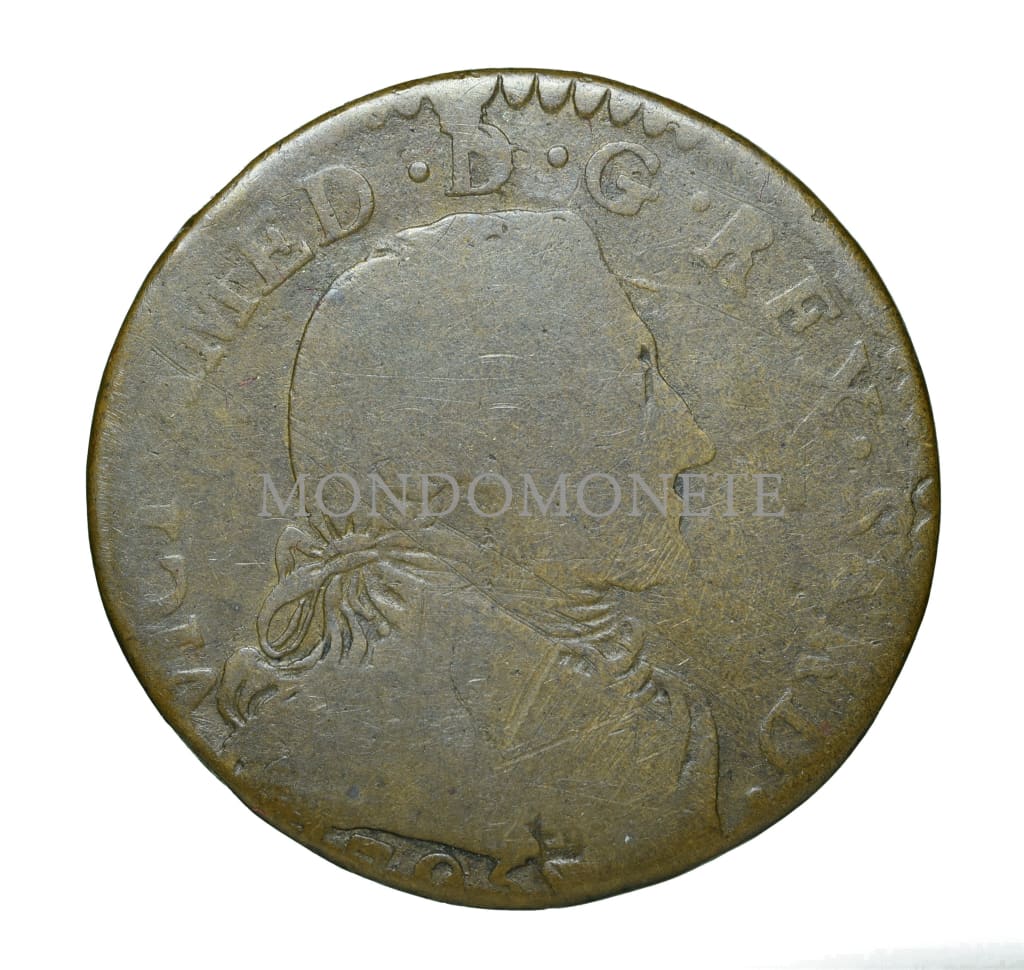 5 Soldi 1795 - Regno Di Sardegna Vittorio Amedeo Iii Monete Da Collezione