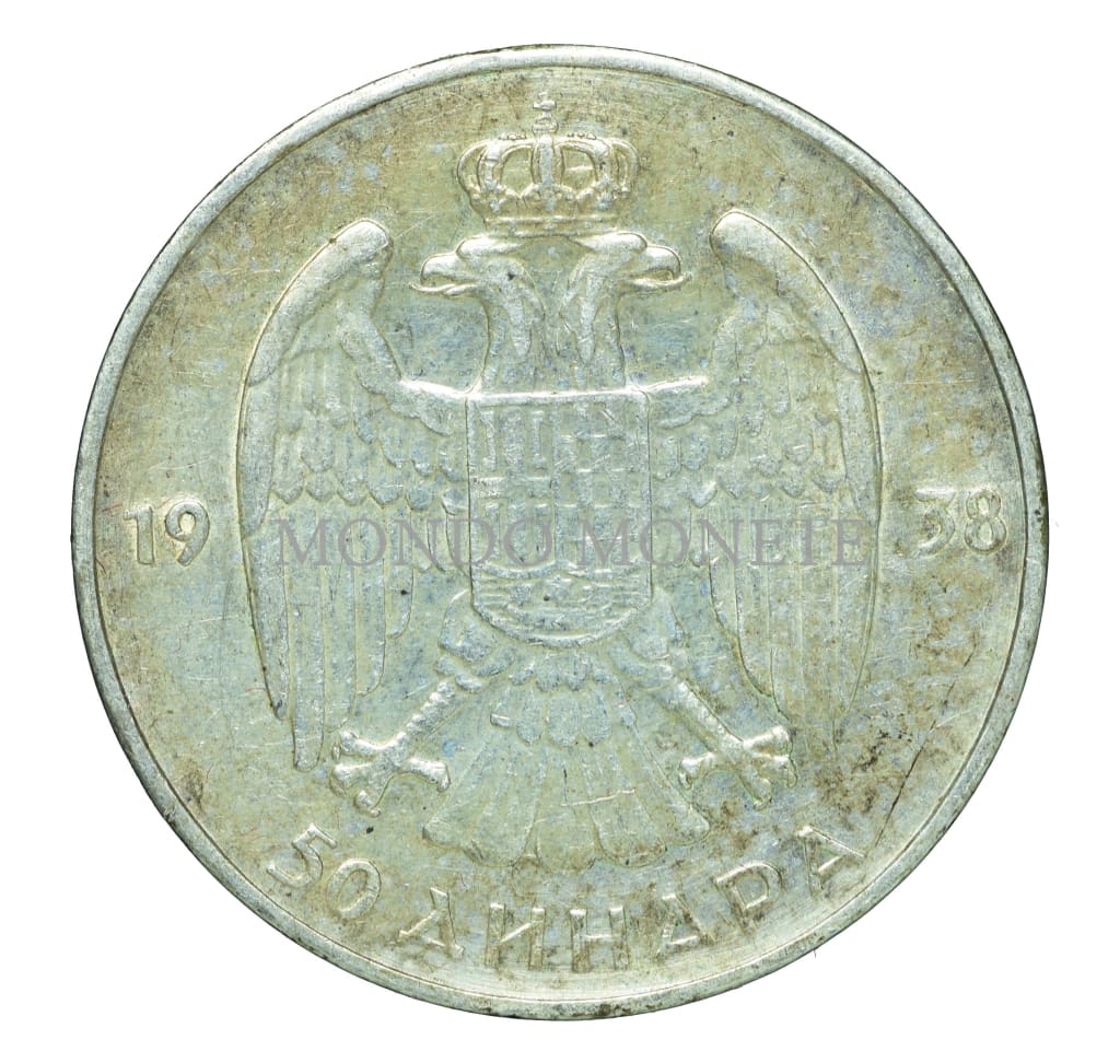 50 Dinara 1938 Monete Da Collezione