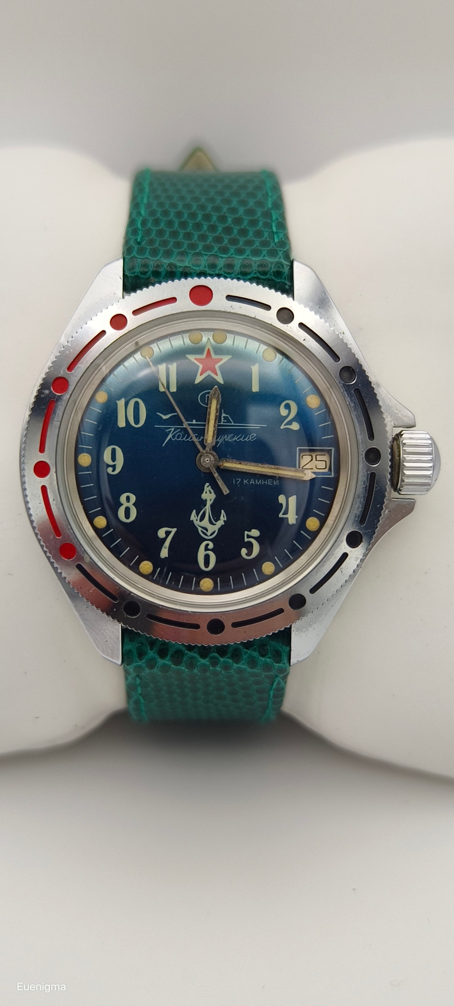 OROLOGIO MILITARE SOVIETICO RUSSO VOSTOK KOMANDIRSKIE CARICA MANUALE