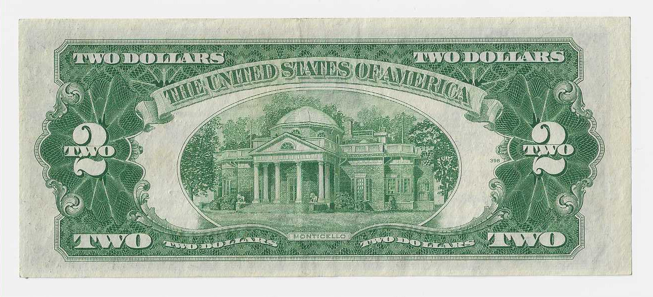 USA 2 dollars 1953