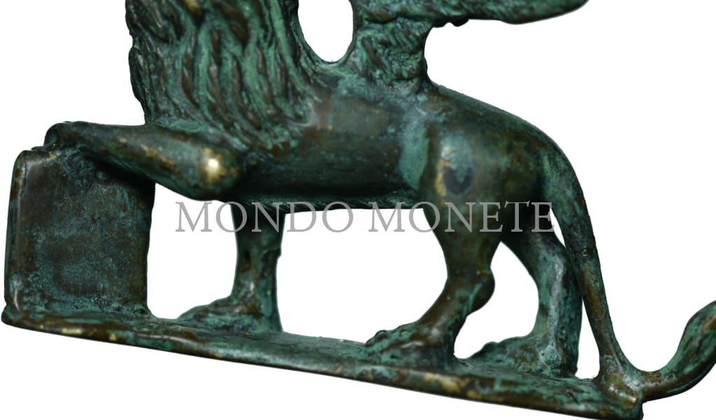 Antica Scultura In Bronzo Leone San Marco Orologi E Gioielli