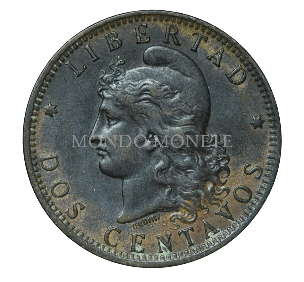 Argentina Dos Centavos 1893 Monete Da Collezione