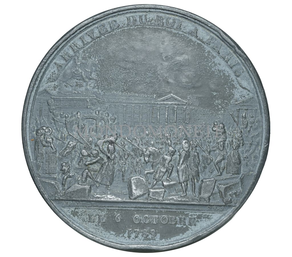 Arrivee Du Roi A Paris Le 6 Octobre 1789 Medaglie E Gettoni