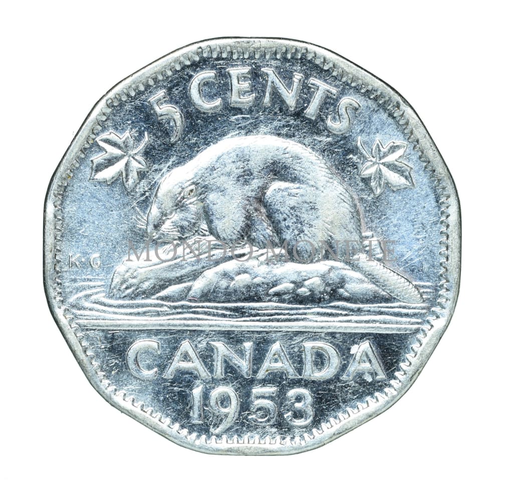 Canada 5 Cents 1953 Monete Da Collezione