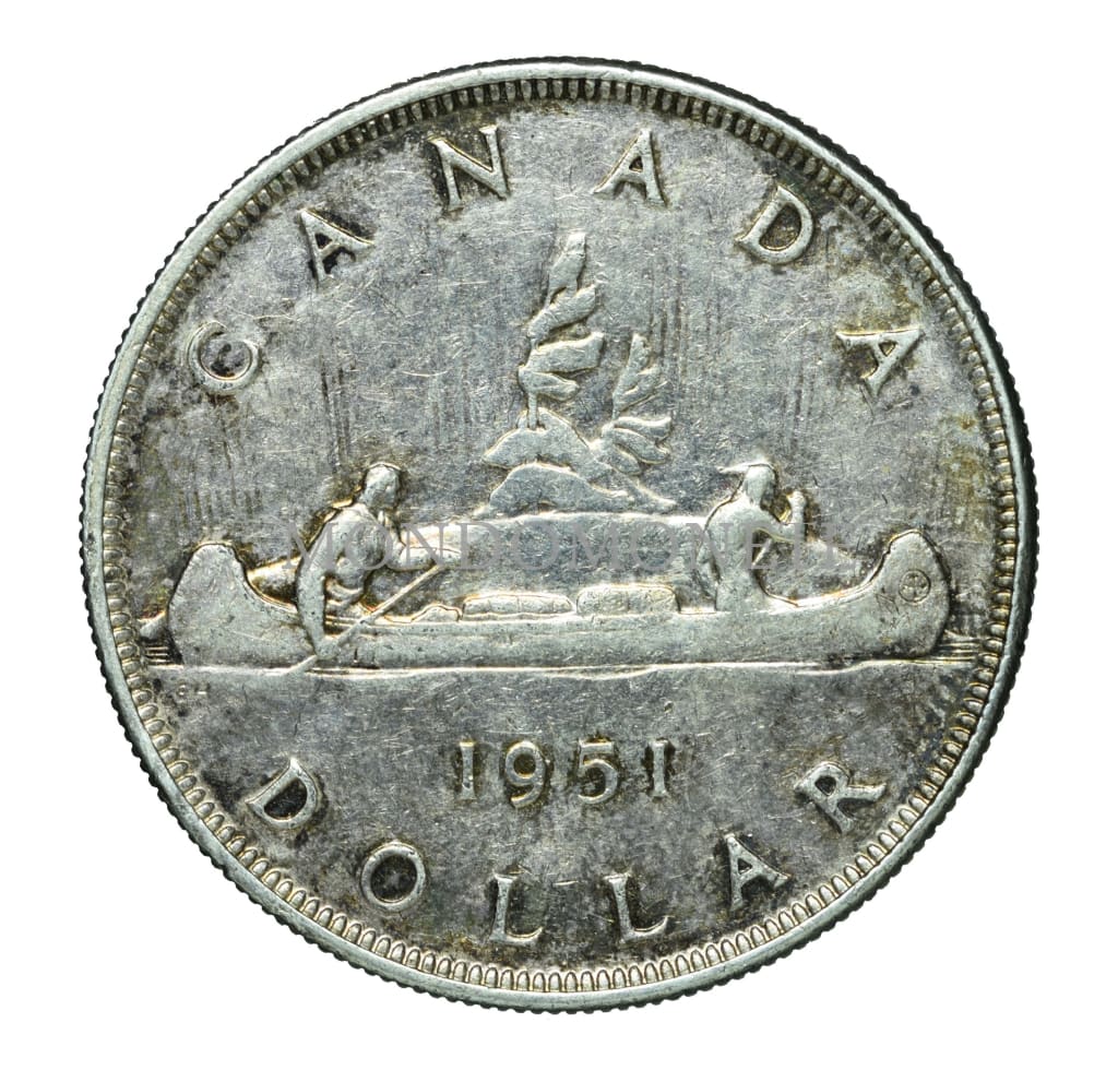 Canada Silver Dollar 1951 Monete Da Collezione