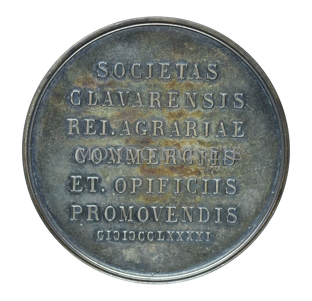 Chiavari 1791 - Societas Clavarensis Rei. Agrariae Commerciis Et. Opificiis Promovendis Medaglie E