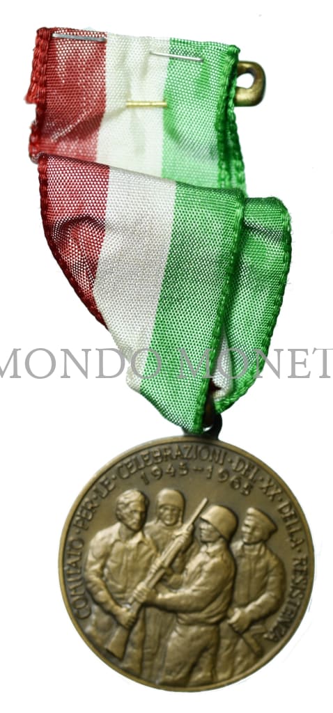 Comitato Per Le Celebrazioni Del Xx Della Ressistenza 1945 - 1965 Medaglie E Gettoni