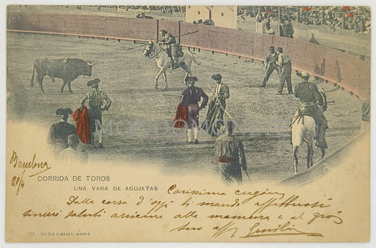 Corrida De Toros - Una Vara Aguajetas 1904 Cartoline