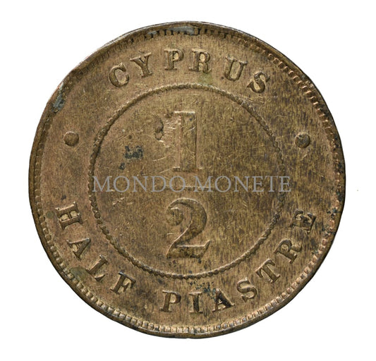 Cyprus Half Piastre 1882 H Monete Da Collezione