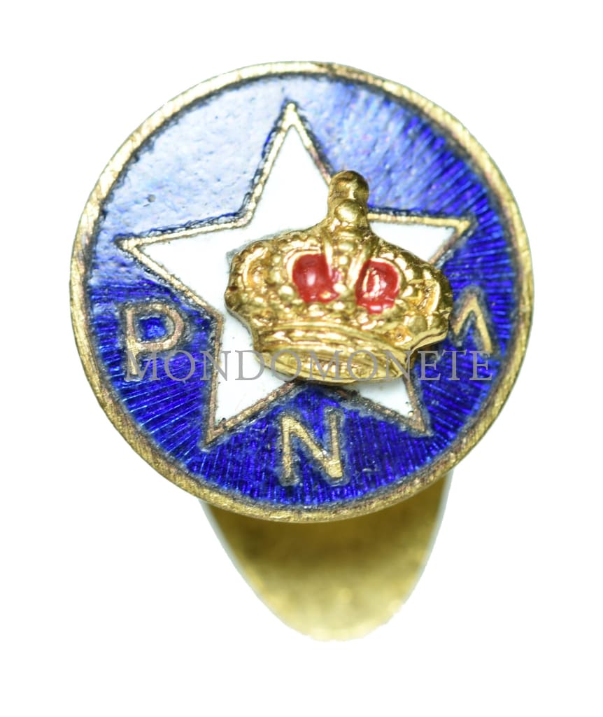 Distintivo Pnm - Partito Nazionale Monarchico Distintivi E Spille