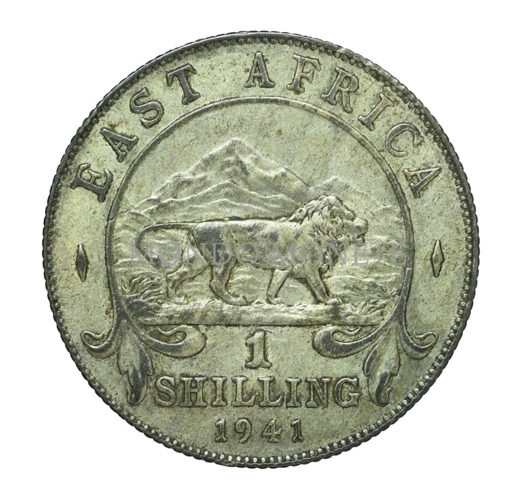 East Afica 1 Shilling 1941 Monete Da Collezione