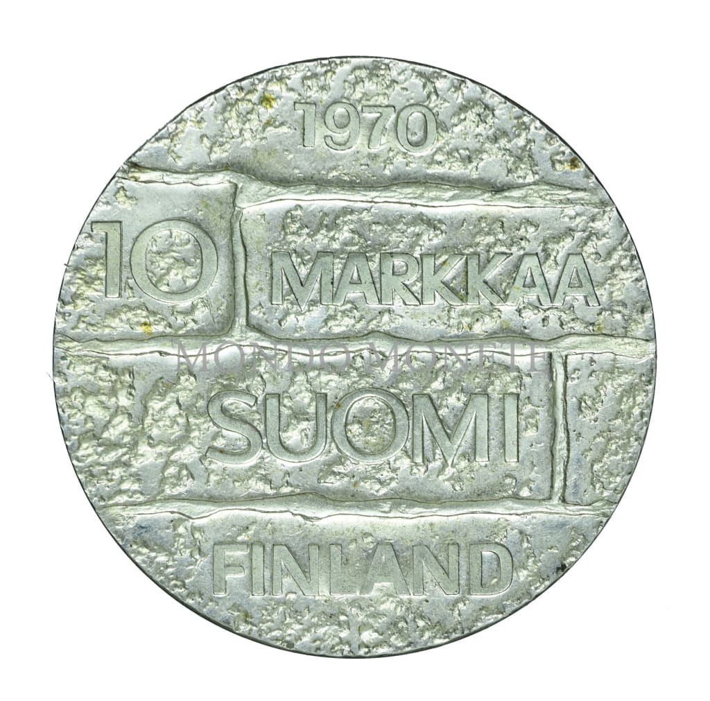 Finland 10 Markkaa 1970 Monete Da Collezione