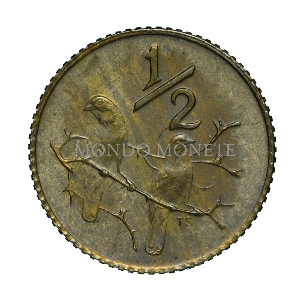 Fouche - South Africa 1/2 Cent 1976 Monete Da Collezione