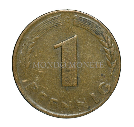 Germania 1 Pfennig 1948 G Monete Da Collezione