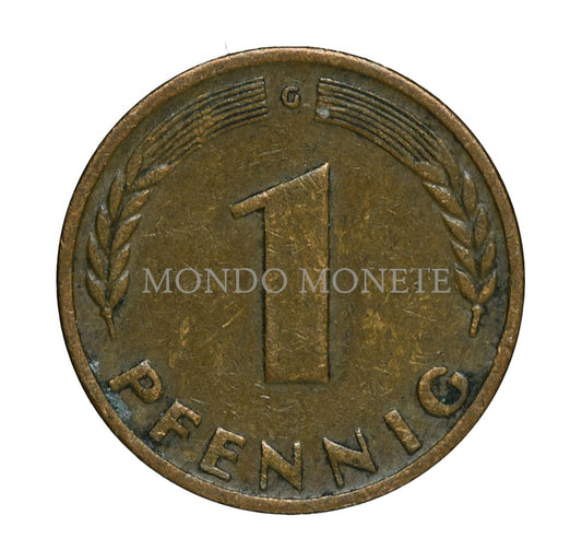 Germania 1 Pfennig 1949 G Monete Da Collezione