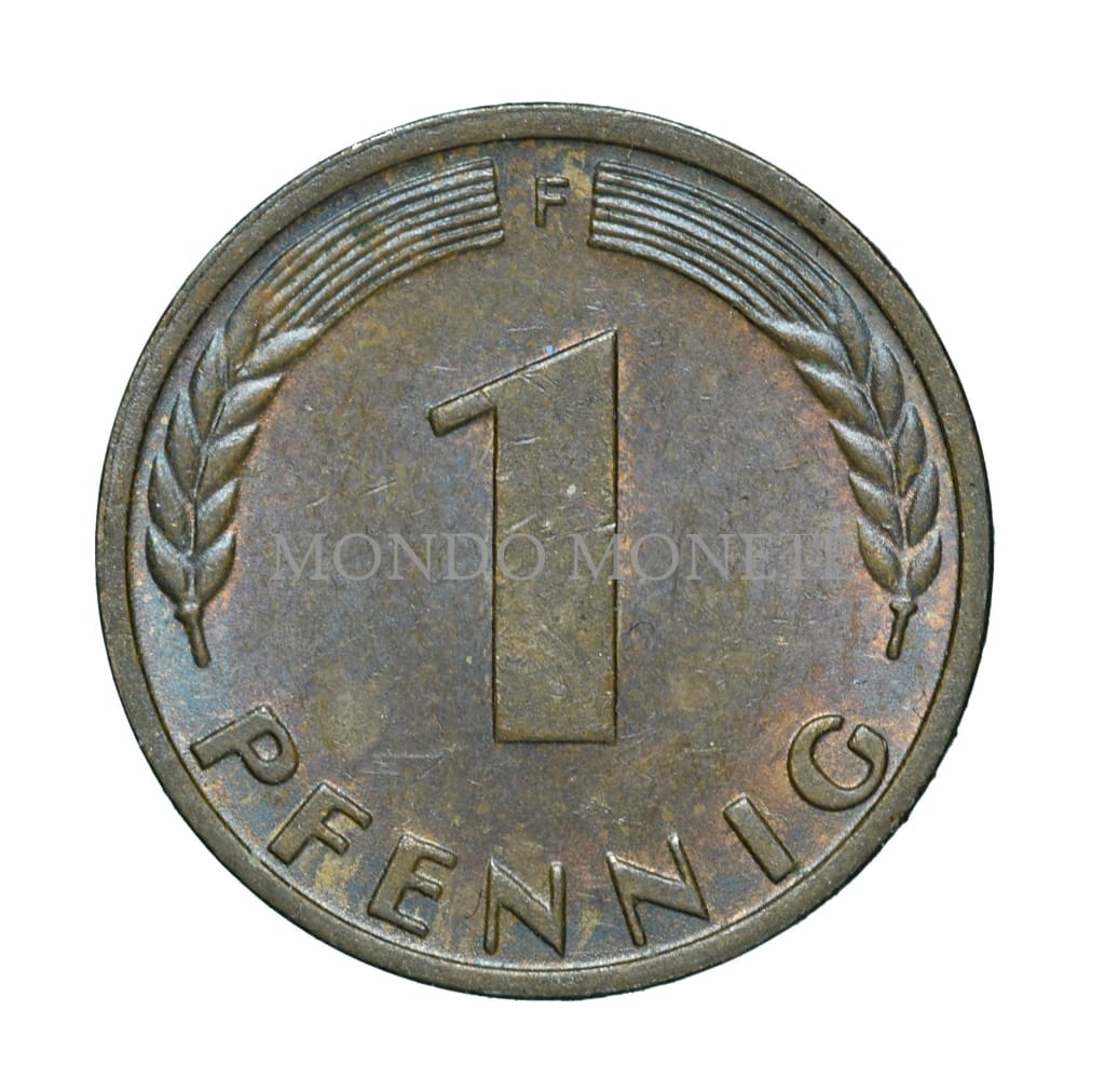 Germania 1 Pfennig 1950 F Monete Da Collezione