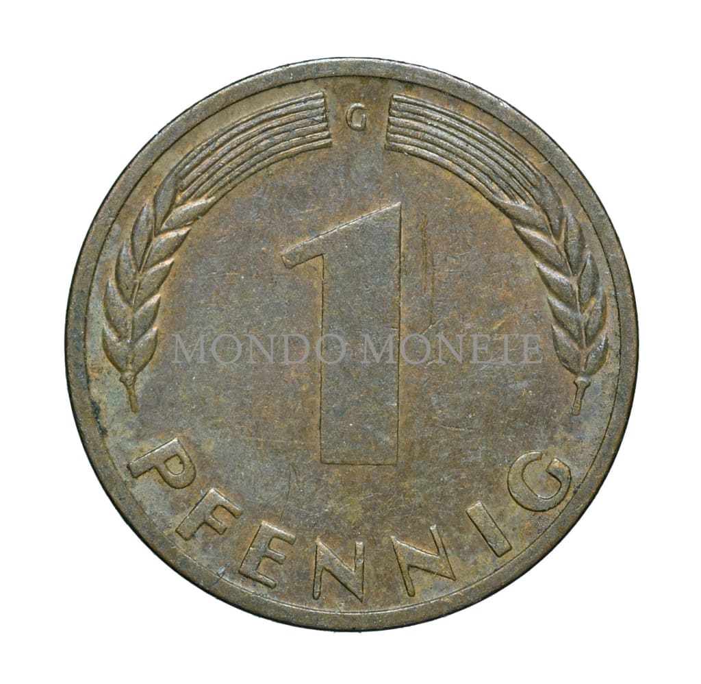 Germania 1 Pfennig 1950 G Monete Da Collezione