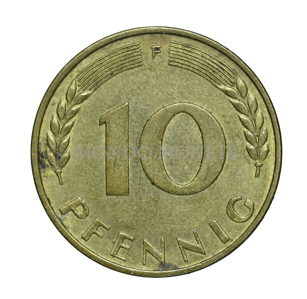 Germania 10 Pfennig 1949 F Monete Da Collezione