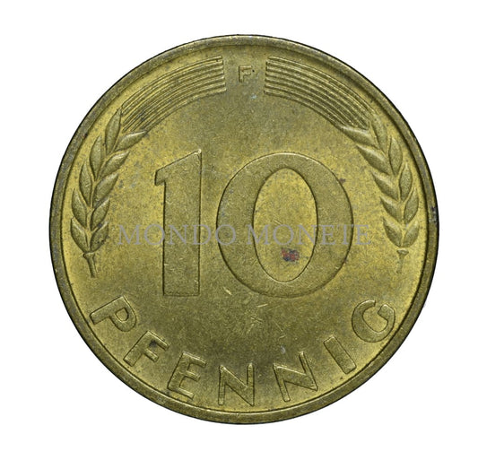 Germania 10 Pfennig 1950 F Monete Da Collezione