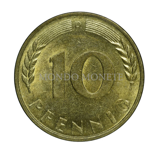 Germania 10 Pfennig 1969 D Monete Da Collezione