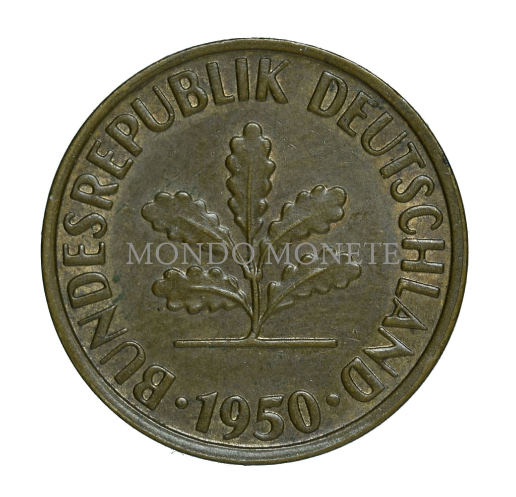 Germania 2 Pfennig 1950 J Monete Da Collezione