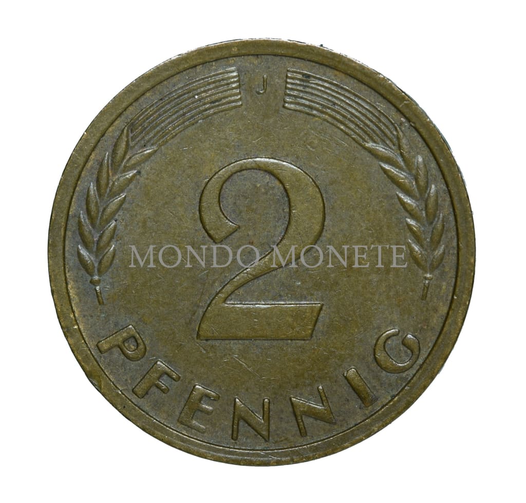 Germania 2 Pfennig 1959 J Monete Da Collezione