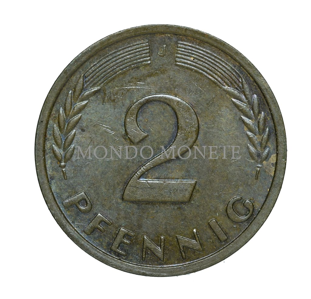 Germania 2 Pfennig 1959 J Monete Da Collezione