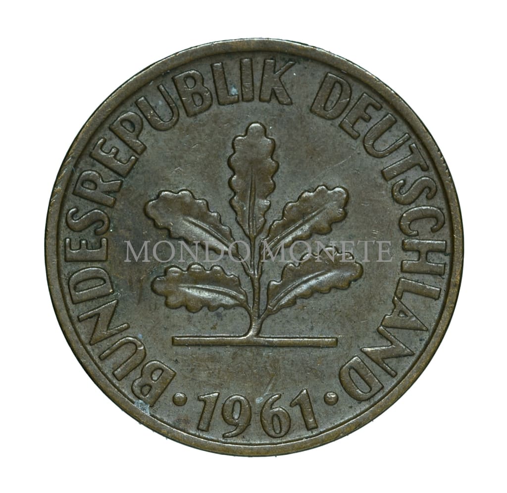 Germania 2 Pfennig 1961 D Monete Da Collezione