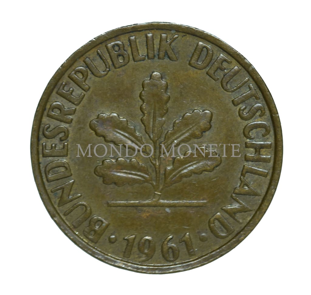 Germania 2 Pfennig 1961 J Monete Da Collezione