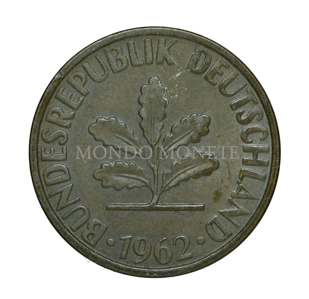 Germania 2 Pfennig 1962 G Monete Da Collezione