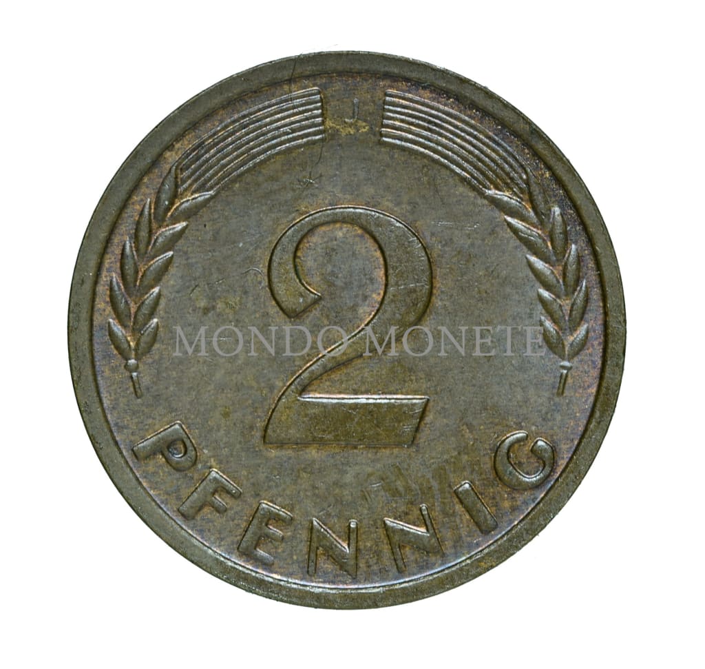 Germania 2 Pfennig 1962 J Monete Da Collezione