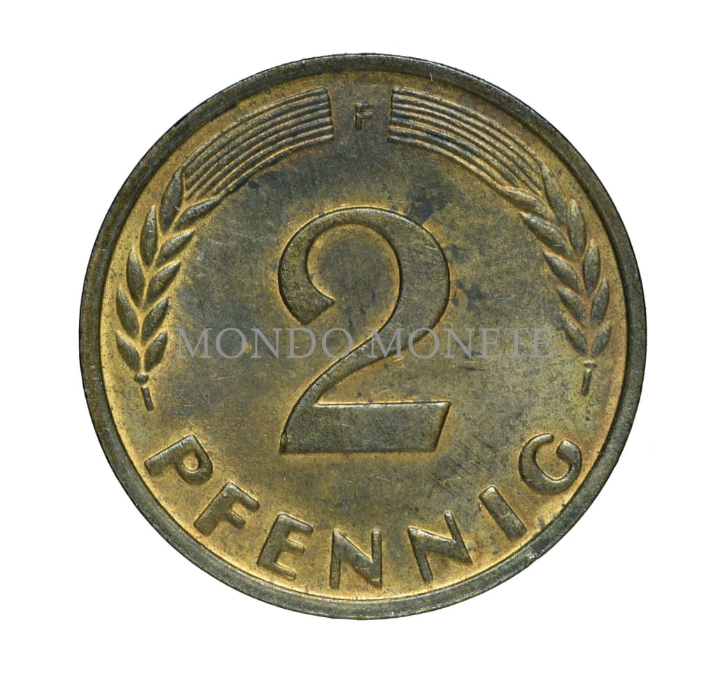 Germania 2 Pfennig 1964 F Monete Da Collezione