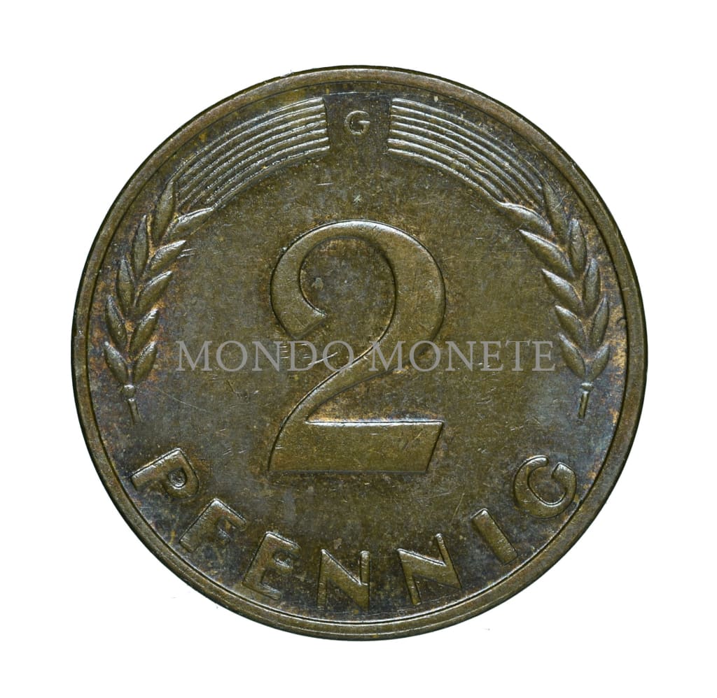 Germania 2 Pfennig 1964 G Monete Da Collezione